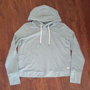 Vuori Women's Light Blue Halo Essential Hoodie Size Medium